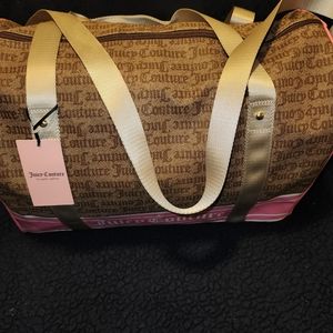 Juicy Coture duffle bag brown/pink Large bag NWT